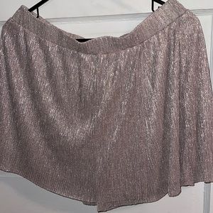 Skort metallic rose gold size Medium